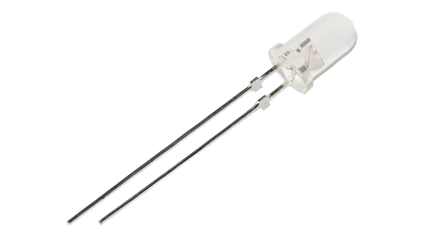 Cree LED 直插LED, 白光, 5mm (T-1 3/4), 2针
