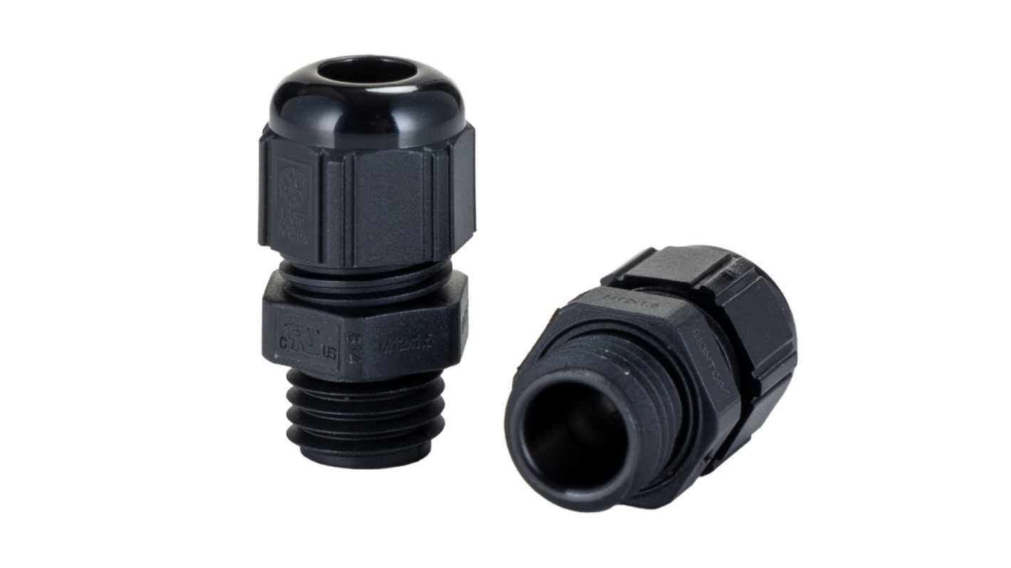 Lapp SKINTOP Series Black Polyamide Cable Gland, M12 Thread, 3.5mm min., 7mm max., IP68, IP69