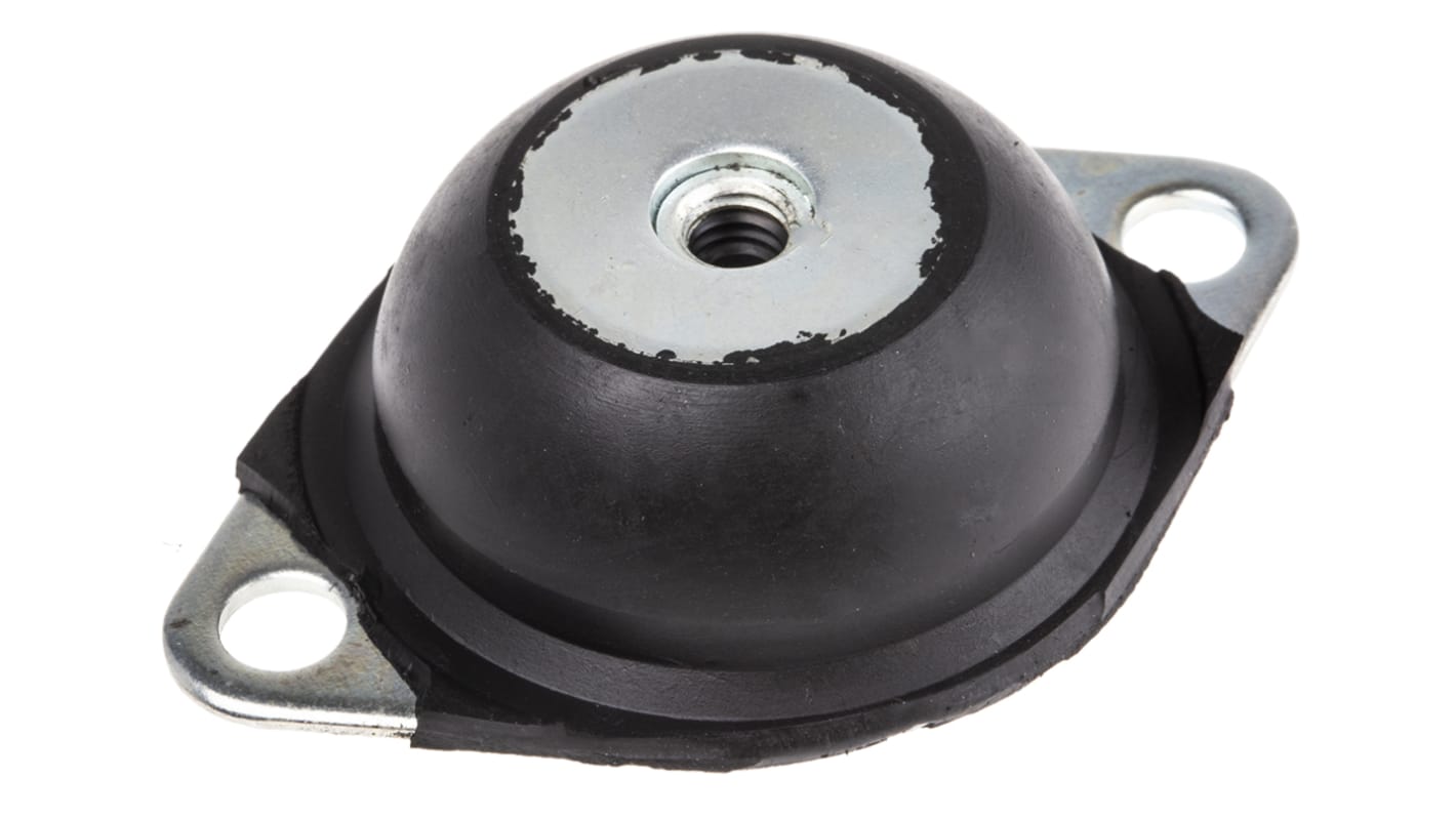 RS PRO Round M6 Anti Vibration Mount with 10kg Compression Load