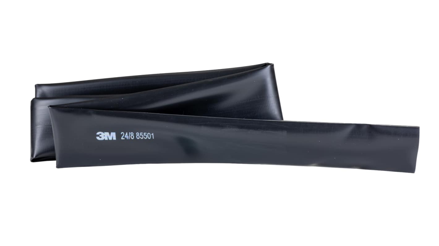 3M Halogen Free Heat Shrink Tubing, Black 24mm Sleeve Dia. x 1m Length 3:1 Ratio, GTI-3000 Series