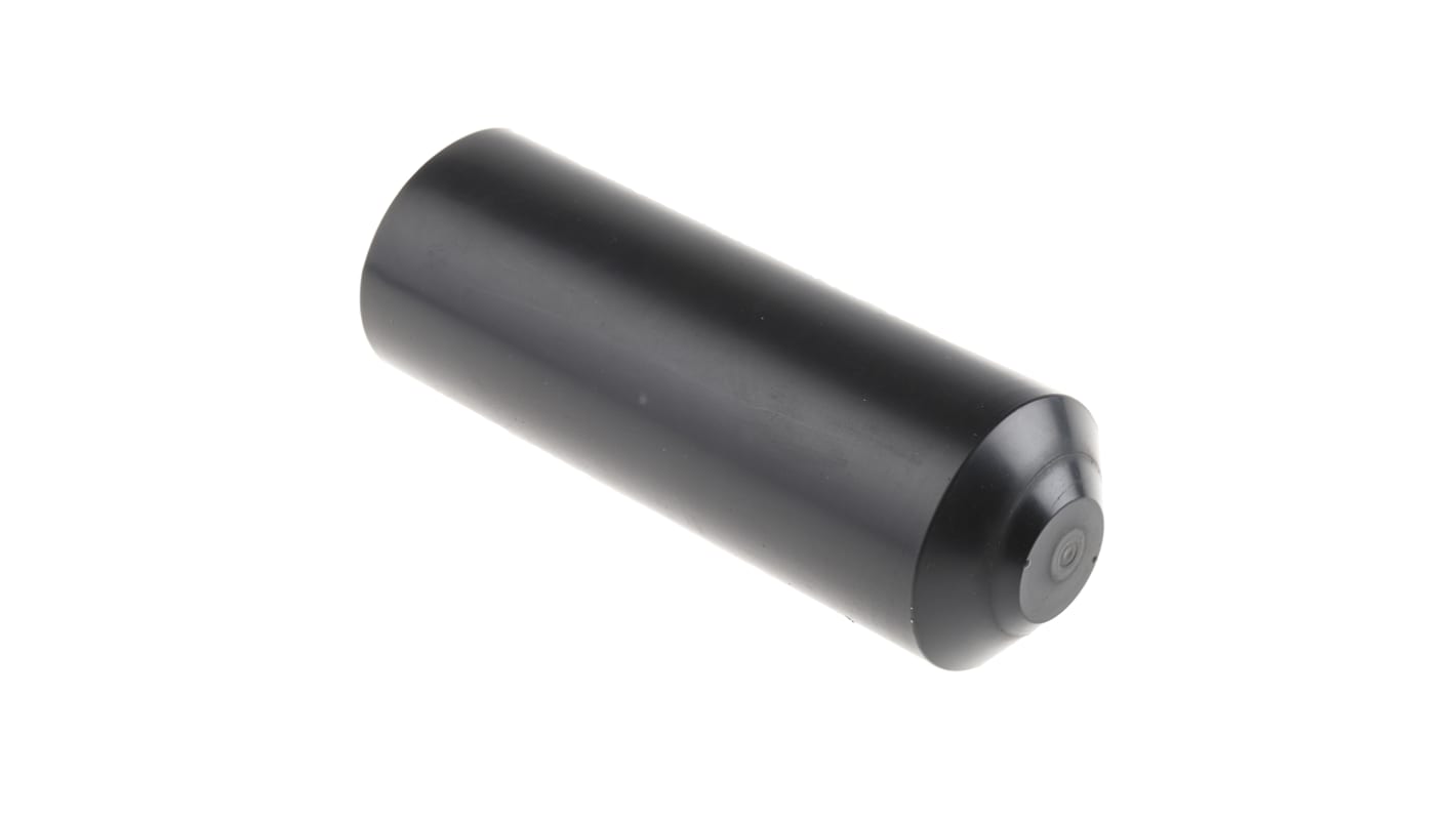 3M End Cap Black, Polyolefin Adhesive Lined