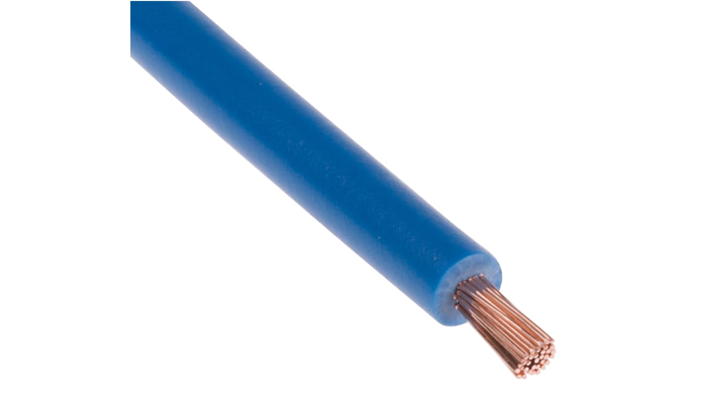 RS PRO Blue 1mm² Hook Up Wire, 18 AWG, 32/0.2 mm, 25m, PVC Insulation