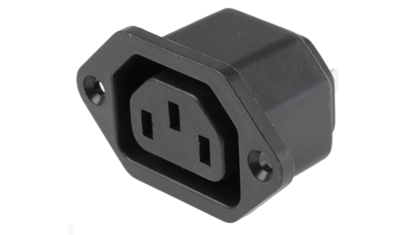 Conector IEC C13 hembra RS PRO, , Montaje en Panel, 250 V, 10A, , con interruptor