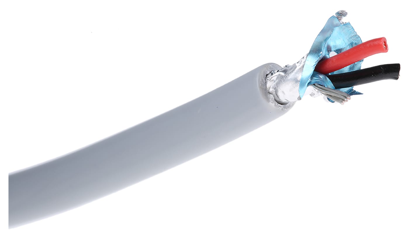 RS PRO Multipair Industrial Cable, 1 Pairs, Screened, 24 AWG, 100m, Screened Shield, LiHCH Cable