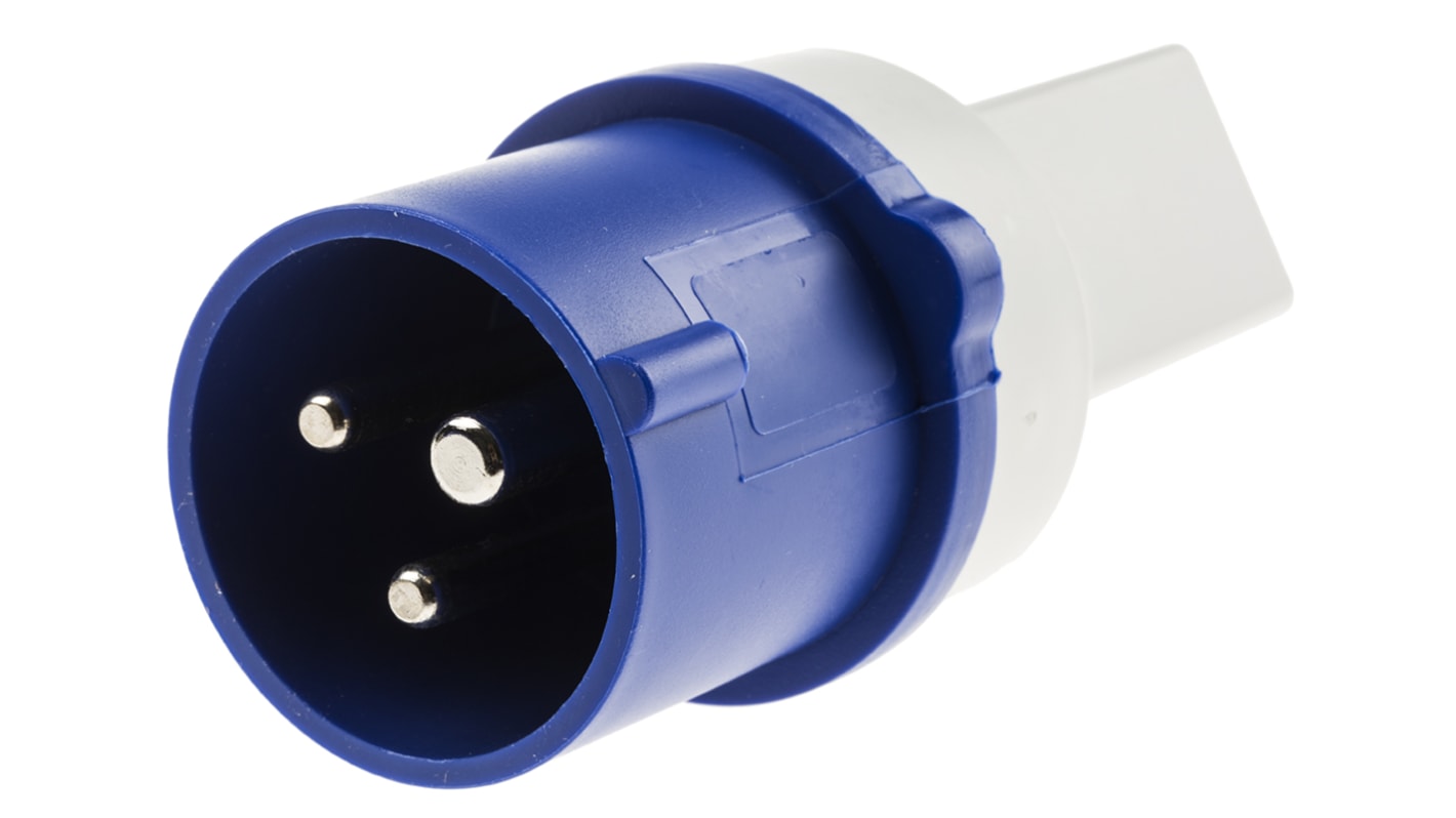 Scame IP20 Blue 1 x 2P + E, 1 x 2P + E Industrial Power Connector Adapter Plug, Socket, Rated At 16A, 250 V