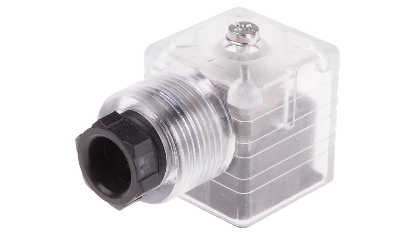 Conector de válvula DIN 43650 A RS PRO, hembra, 2P+E, 250 V dc, 10A, prensaestopas PG9, montaje en cable