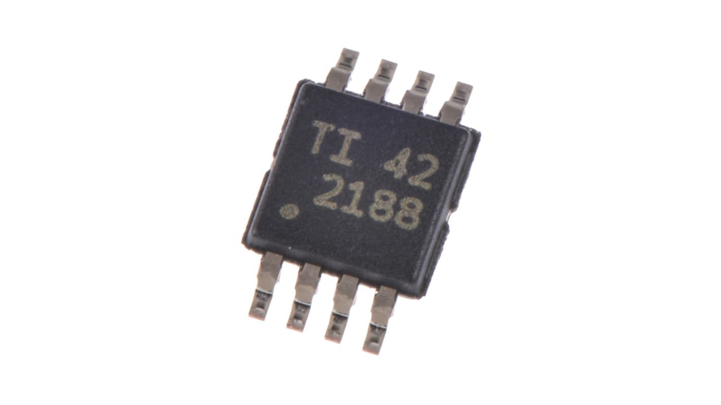 Amplificatore per strumentazione Texas Instruments alimentazione singola, , SMD, VSSOP, 8 Pin