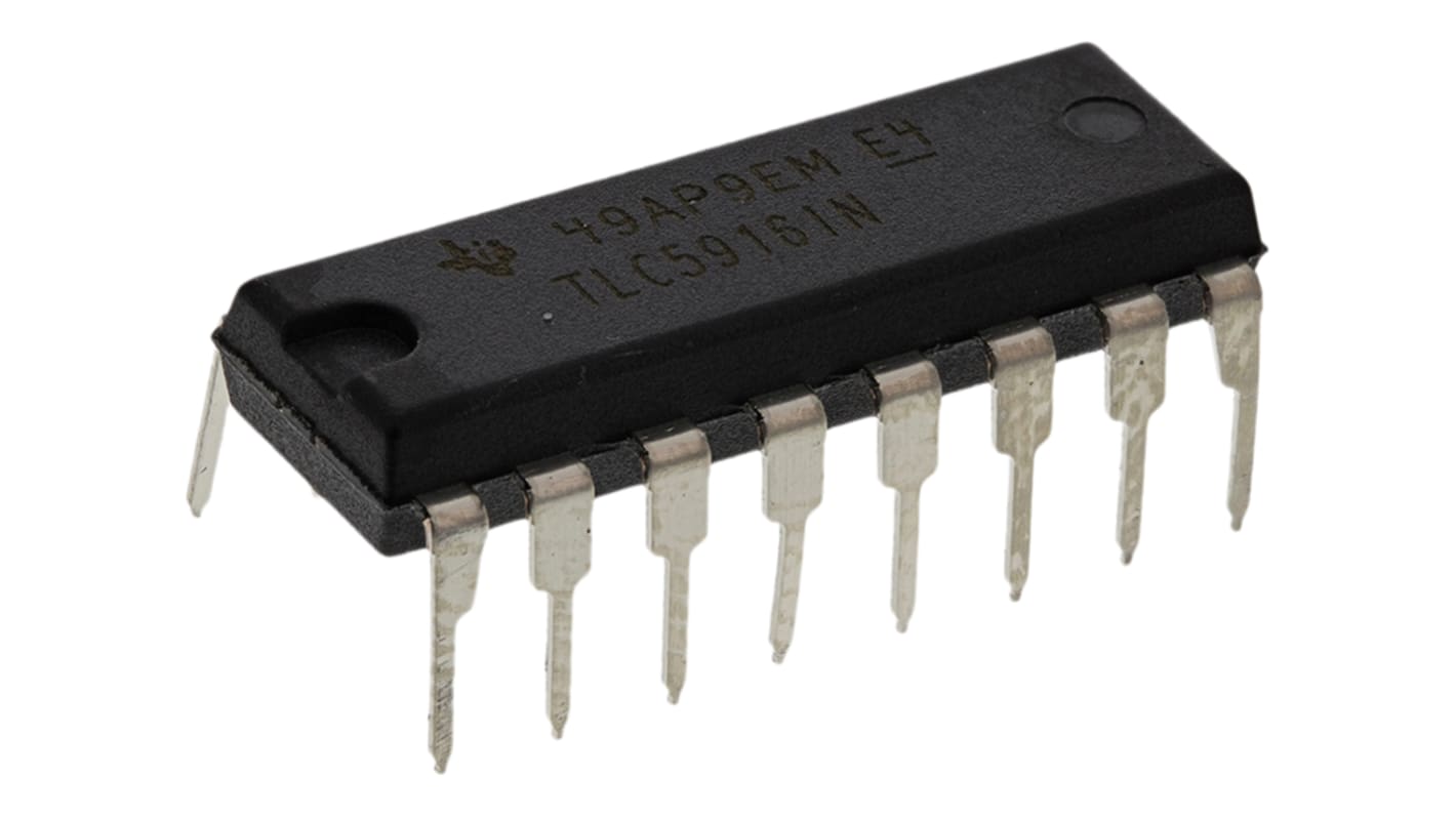 Texas Instruments TLC5916IN PDIP Display Driver, 8 Segment, 16 Pin, 13 → 18 V