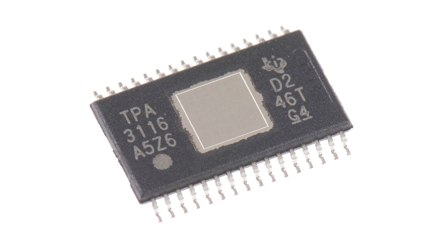 Texas Instruments Klasse D Audio Verstärker Audio 1-Kanal Mono, 2-Kanal Stereo HTSSOP 50W 32-Pin +85 °C