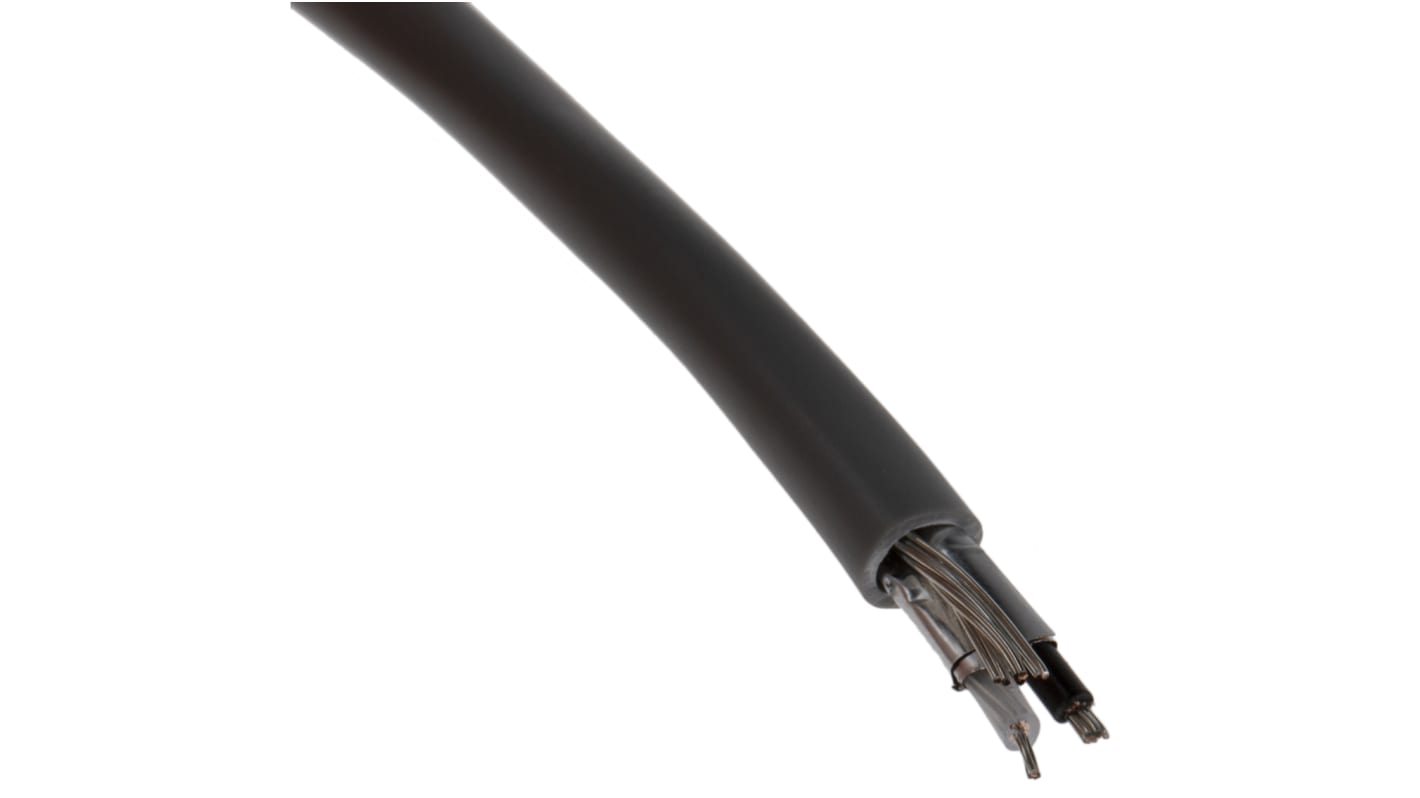 RS PRO Data Cable, 1 Pairs, 2 Cores, 0.56 mm², Screened, 20 AWG, 100m, Aluminium Foil-PET Tape Shield