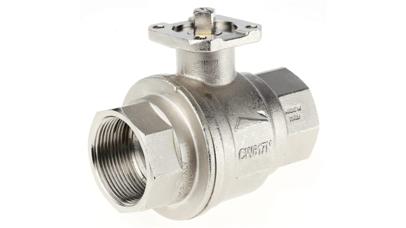 RS PRO Brass Full Bore, 2 Way, Ball Valve, Threaded