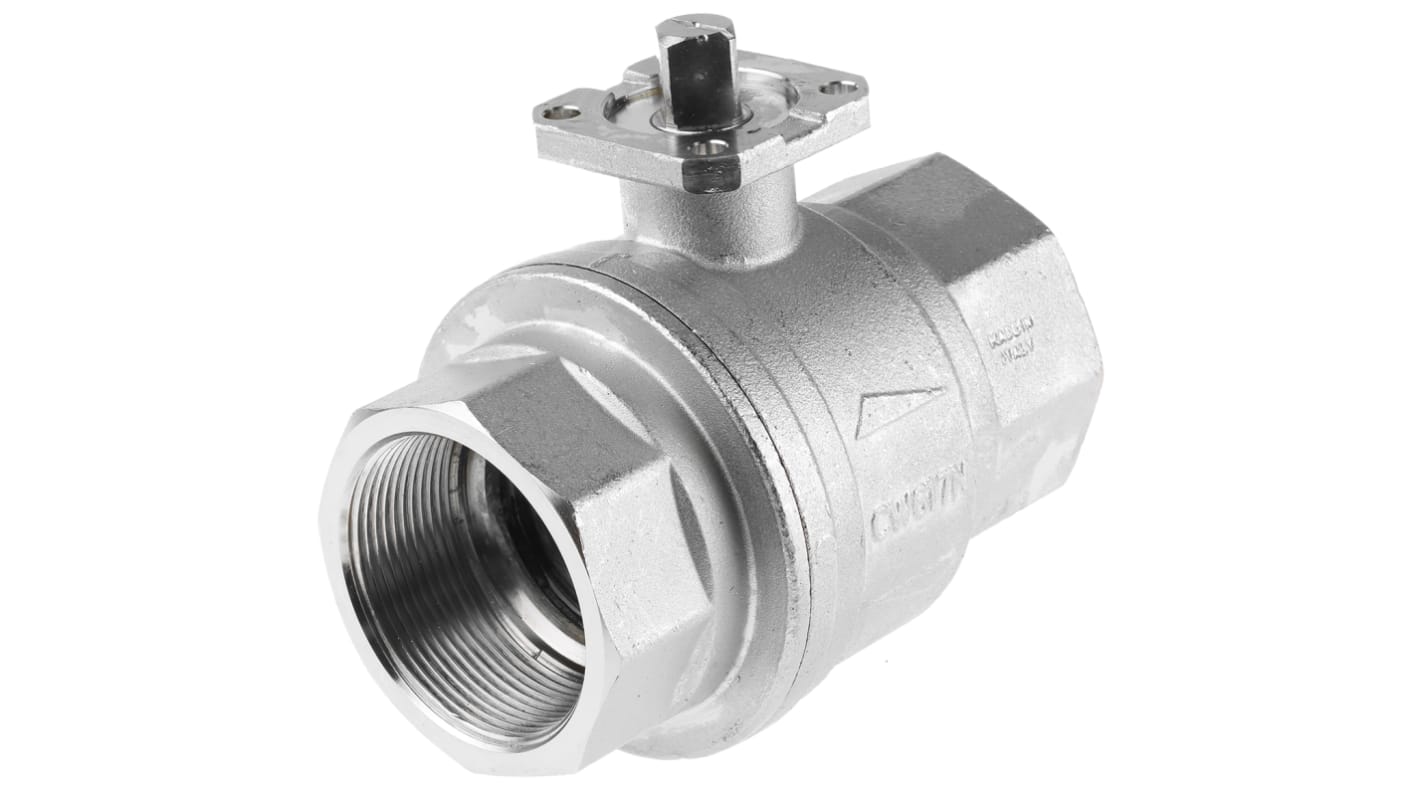 RS PRO Brass Full Bore, 2 Way, Ball Valve, Threaded