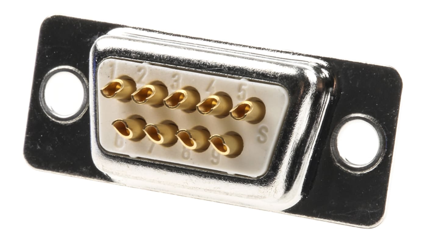 FCT from Molex F 9 Way Panel Mount D-sub Connector Socket, 2.84mm Pitch