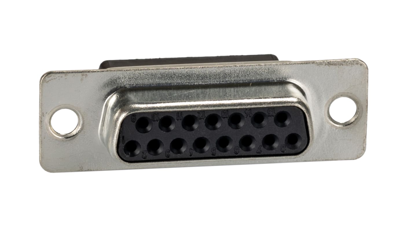Conector D-sub FCT from Molex, Serie FL, paso 2.84mm, Recto D-Sub crimpado, Montaje de Cable, Hembra, Terminación