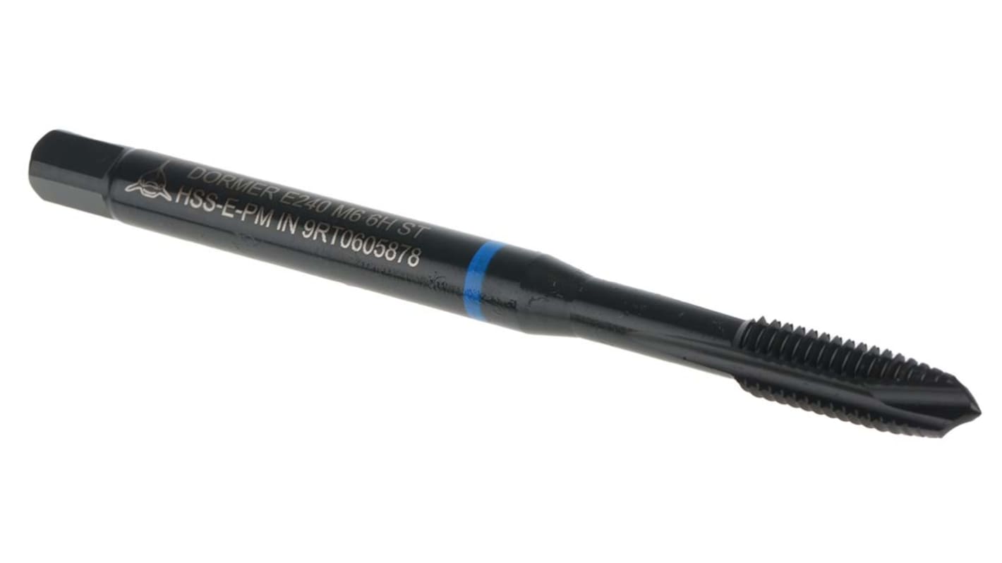 Dormer Threading Tap, M6 Thread, 1.0mm Pitch, Metric Standard, Machine Tap