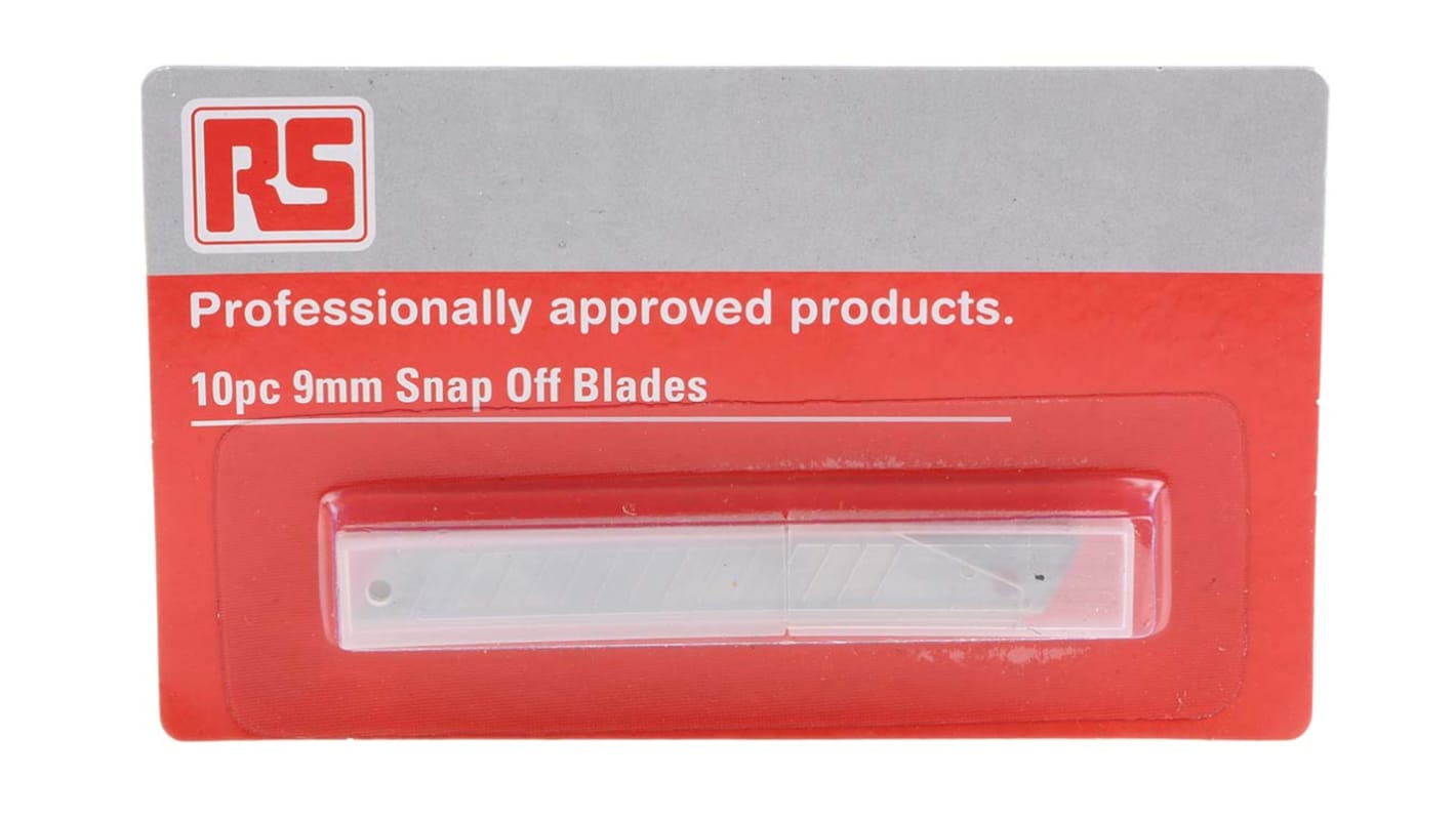 RS PRO Flat Snap-off Blade, 10 per Package