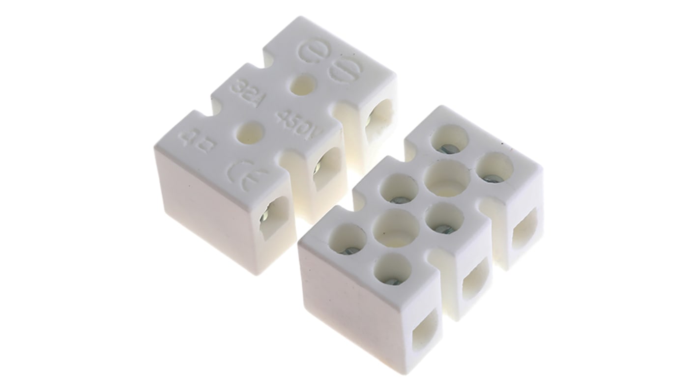 Morsetto senza fusibile RS PRO, 3 vie, per cavi 12 AWG