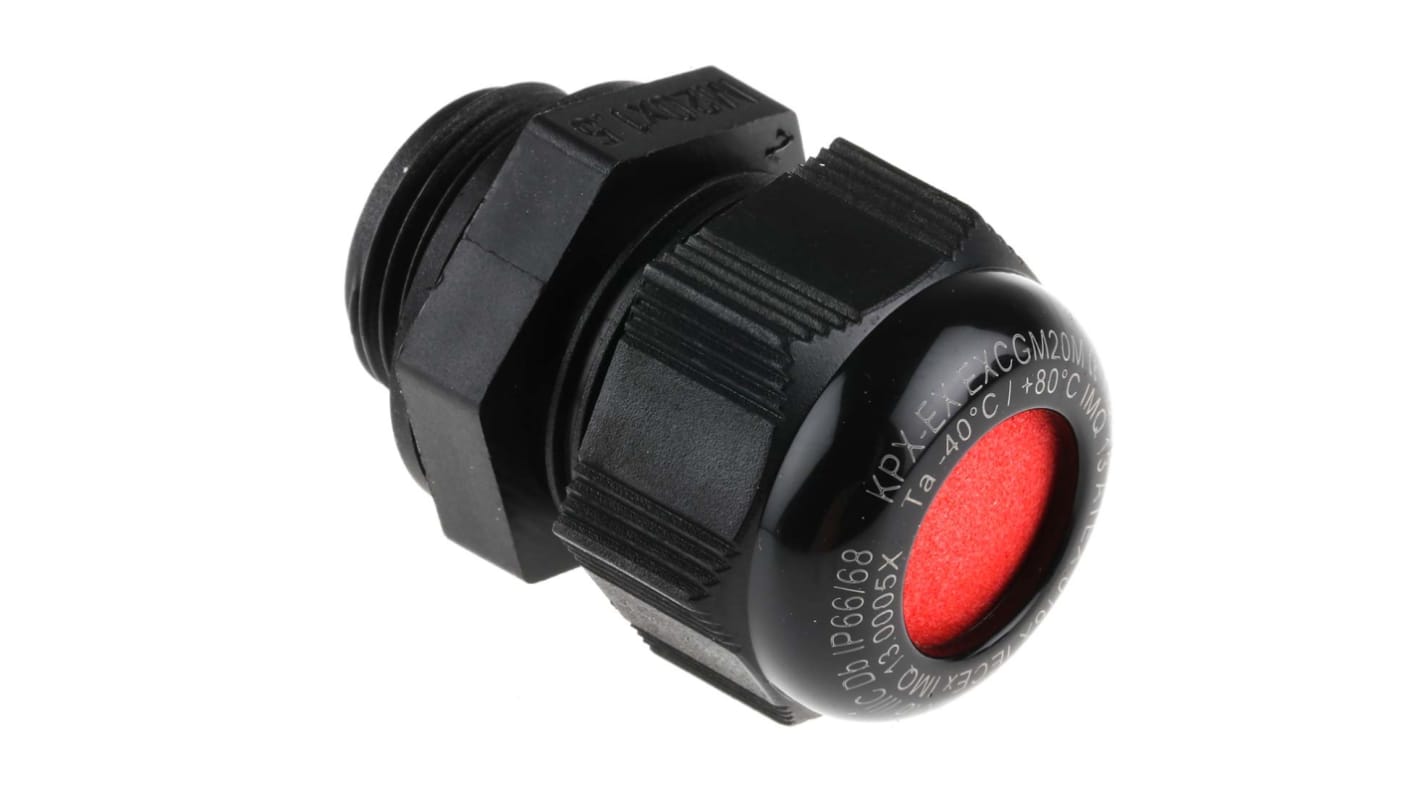 Prensaestopas Kopex-EX CGM de Nylon Negro, rosca M20 , IP66, IP68, ATEX