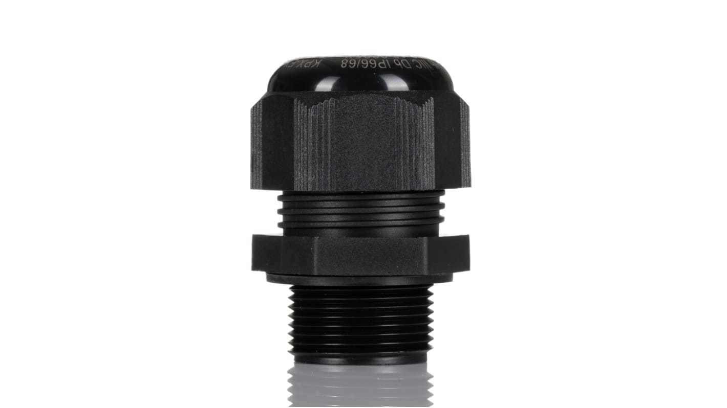 Kopex-EX CGM Series Black Nylon Cable Gland, M25 Thread, 13mm min., 18mm max., IP66, IP68