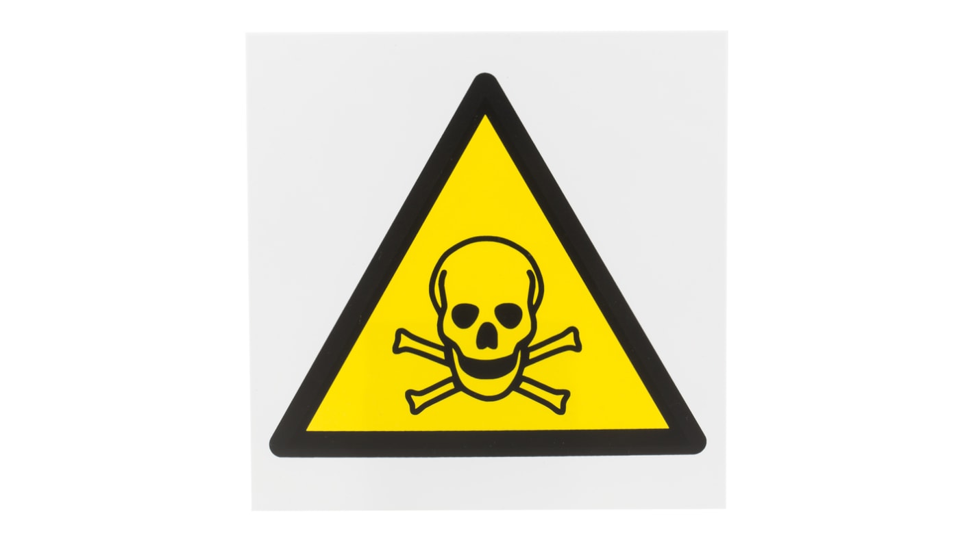 RS PRO Hazardous Substances Hazard Warning Sign