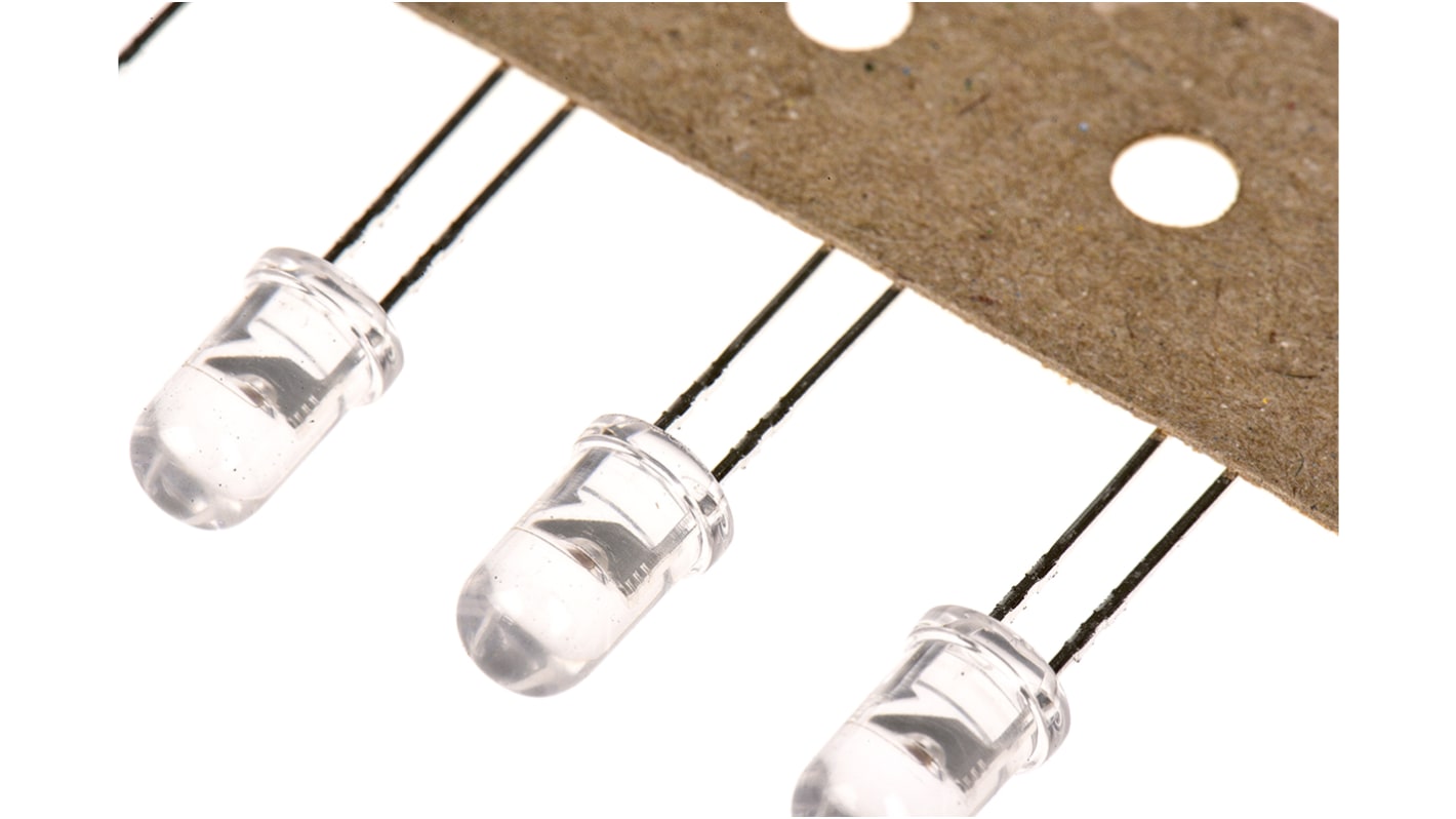 Broadcom THT LED Rot, Orange 2,1 V, 2,3 lm, 30° 5 mm (T-1 3/4)