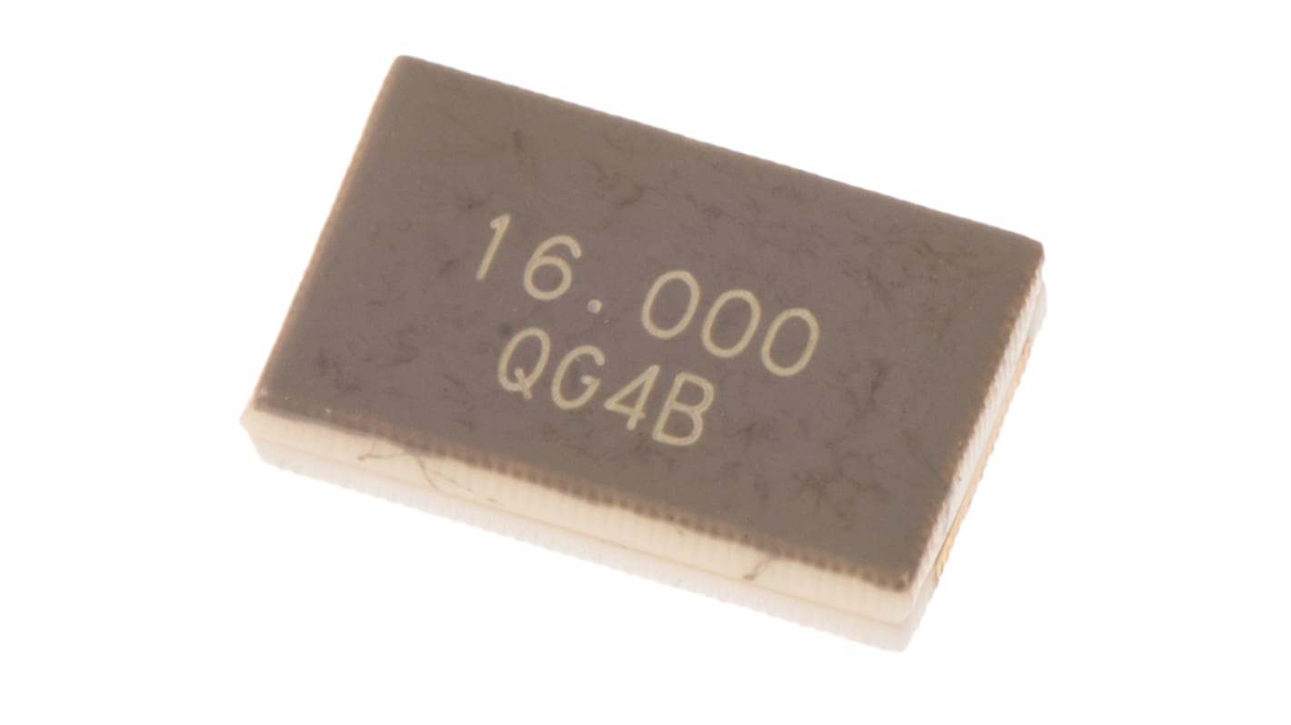 QANTEK 16MHz Quarz, Oberflächenmontage, ±20ppm, 18pF, B. 3.2mm, H. 1.1mm, L. 5mm, SMD, 2-Pin