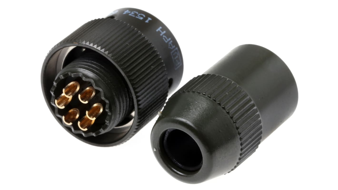 Amphenol Limited, 62GB 6 Way Cable Mount MIL Spec Circular Connector Plug, Pin Contacts,Shell Size 10, Bayonet