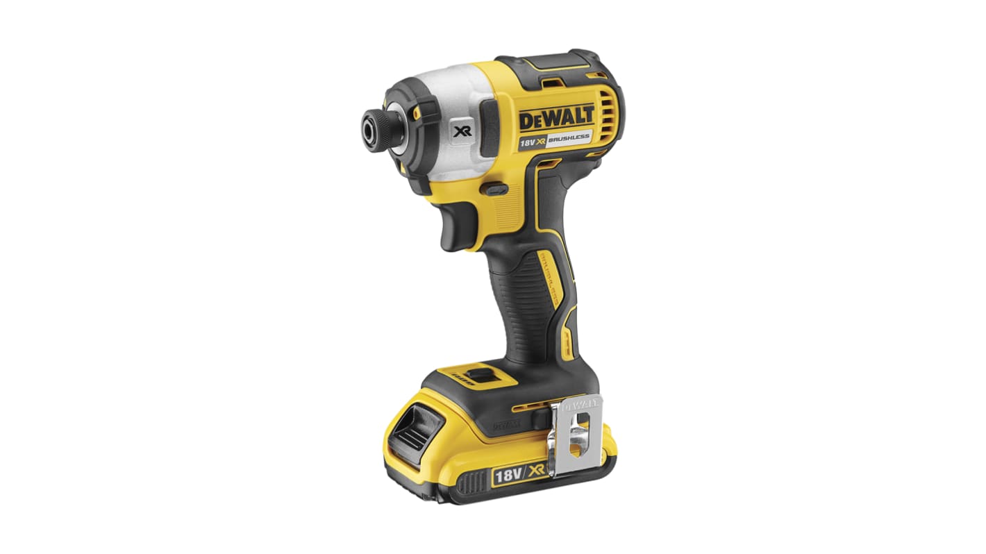 DeWALT 1/4 in 18V, 2Ah Impact Wrench, Euro Plug