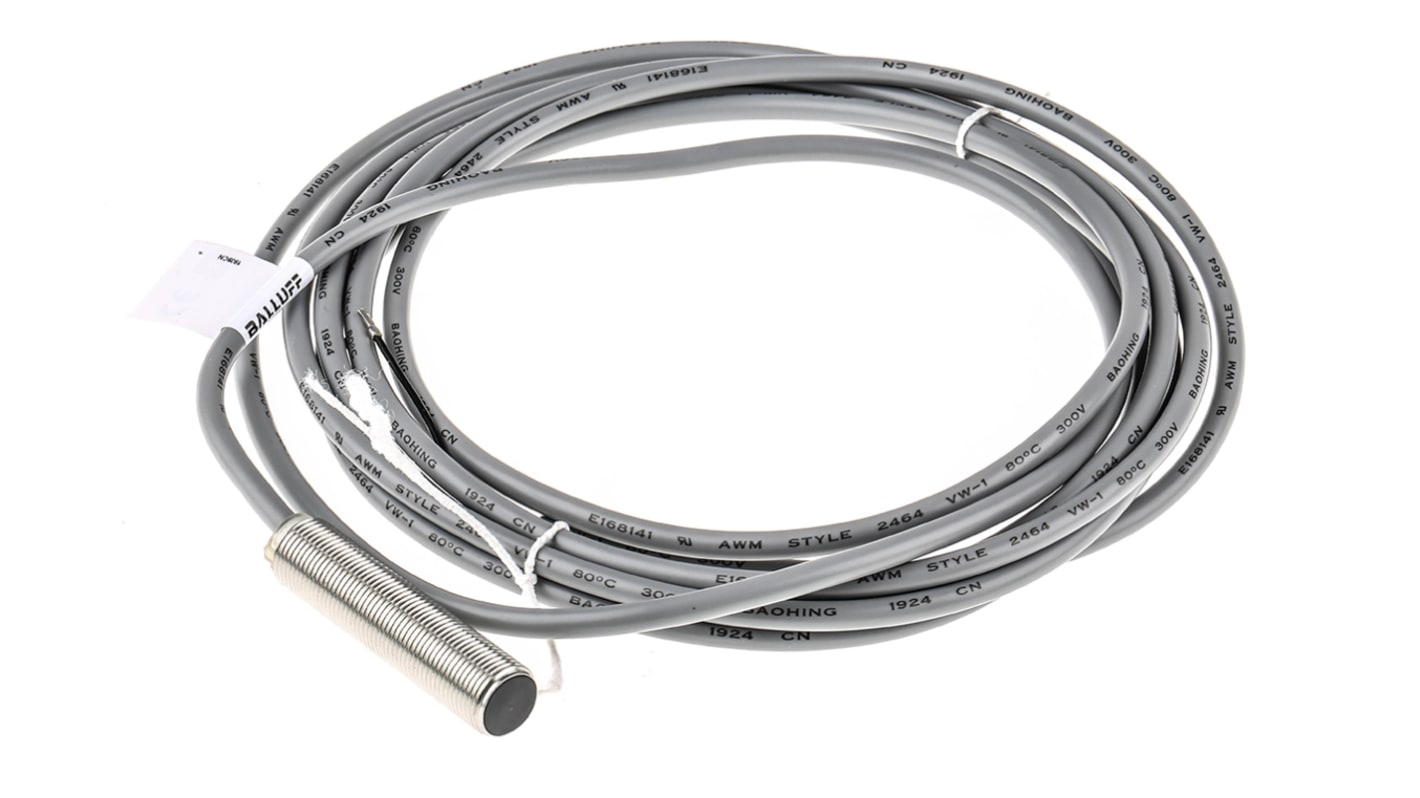 Rs-Online Sensore di prossimità Cilindro filettato BALLUFF M12 rilevamento 4 mm 12 → 30 V c.c
