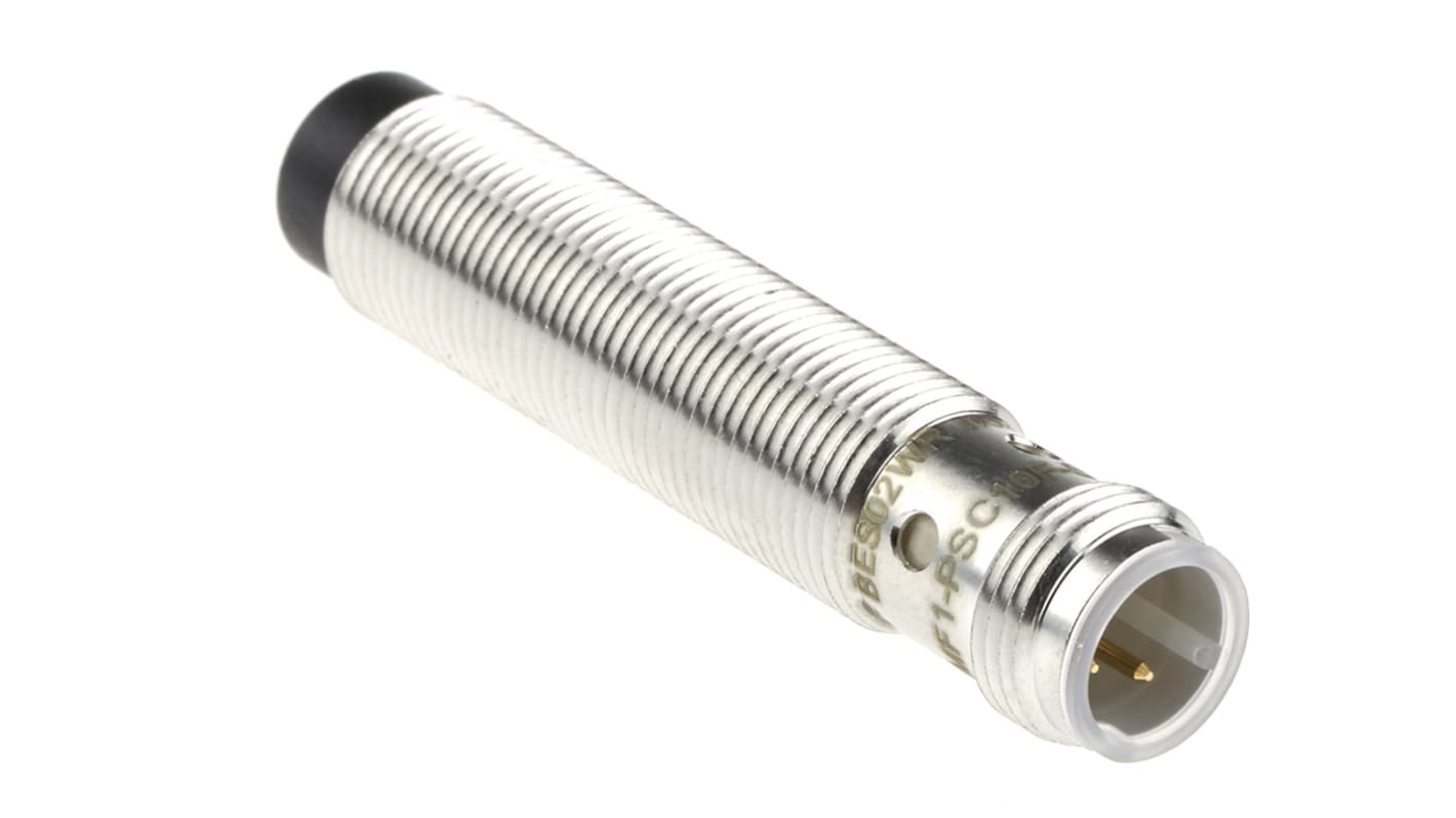 BALLUFF Inductive Barrel-Style Proximity Sensor, M12 x 1, 10 mm Detection, PNP Output, 10 → 30 V dc, IP67