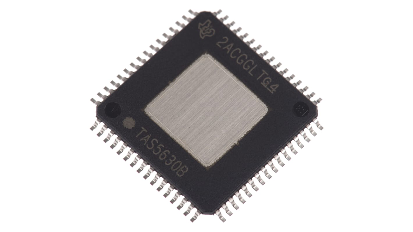 Amplificatore audio Classe D Texas Instruments, Mono a 1 canale / stereo a 2 canali / mono a 4 canali, 64 Pin, alim.