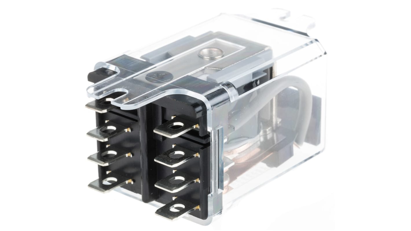 Schneider Electric Flange Mount Power Relay, 24V dc Coil, 30A Switching Current, DPDT
