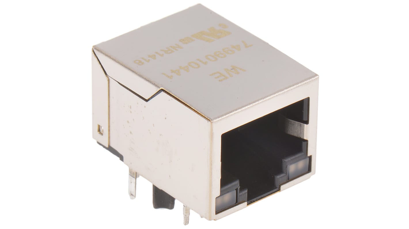 Wurth Elektronik LAN-Ethernet-Transformator Durchsteckmontage 1 Ports -1dB, L. 13.5mm B. 16.04mm T. 21.3mm
