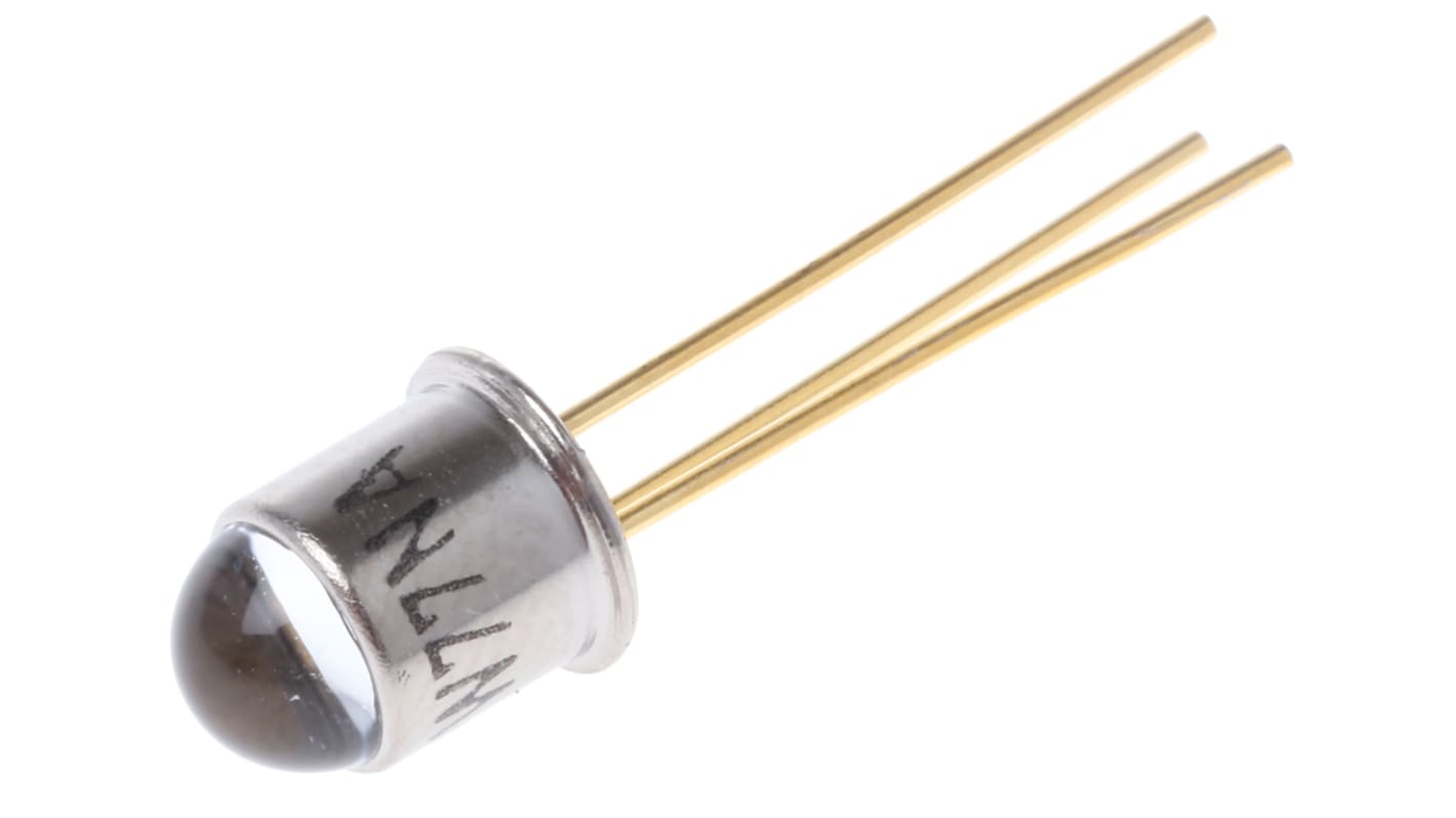 BPW77NA Vishay, ±10 ° IR + Visible Light Phototransistor, Through Hole 3-Pin TO-18 package