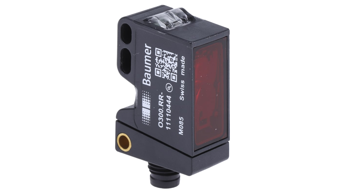 Baumer Retroreflective Photoelectric Sensor, Block Sensor, 0 → 4 m Detection Range