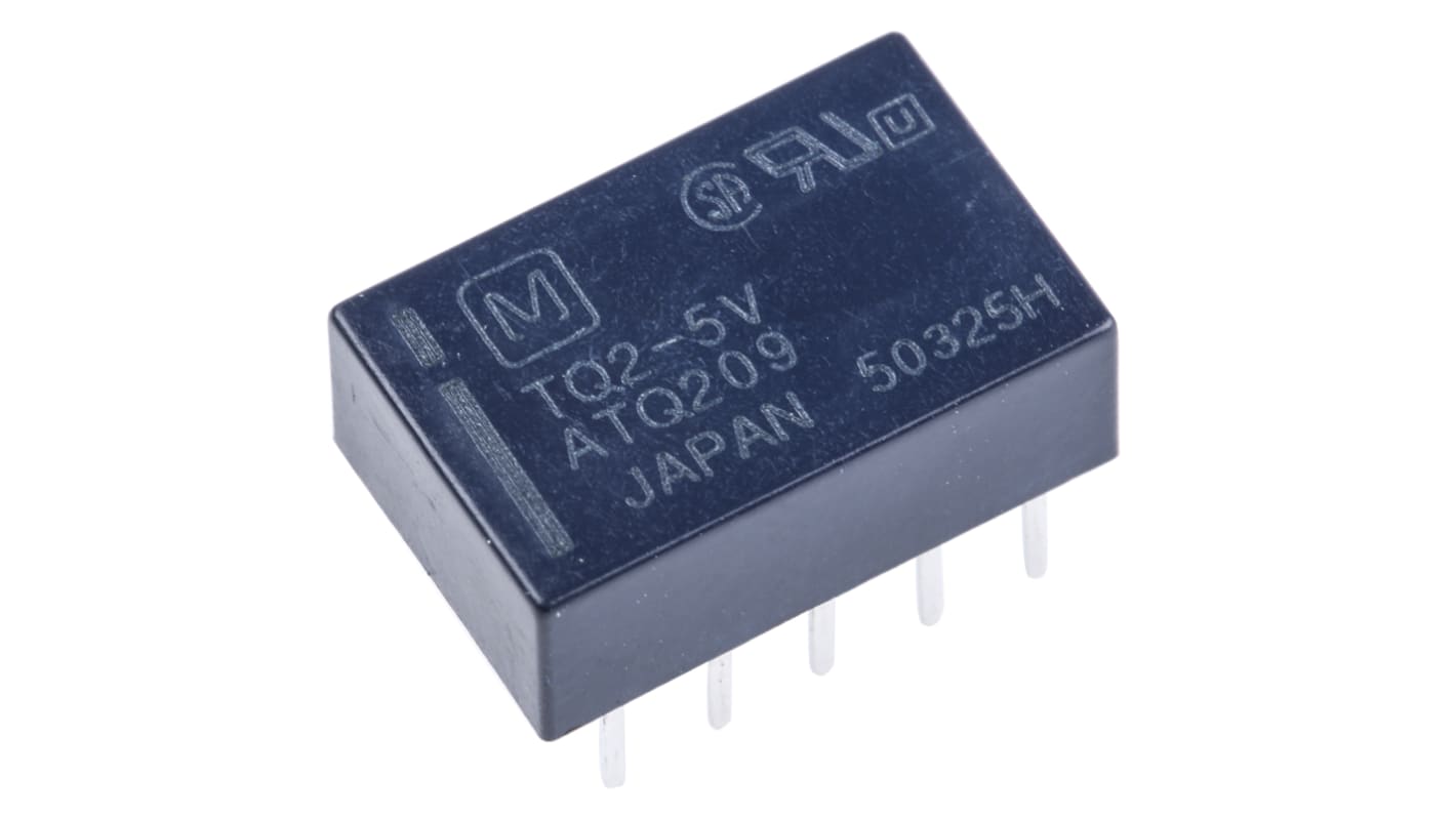 Panasonic Signalrelais Printrelais, 5V dc Spule, 2-poliger Wechsler