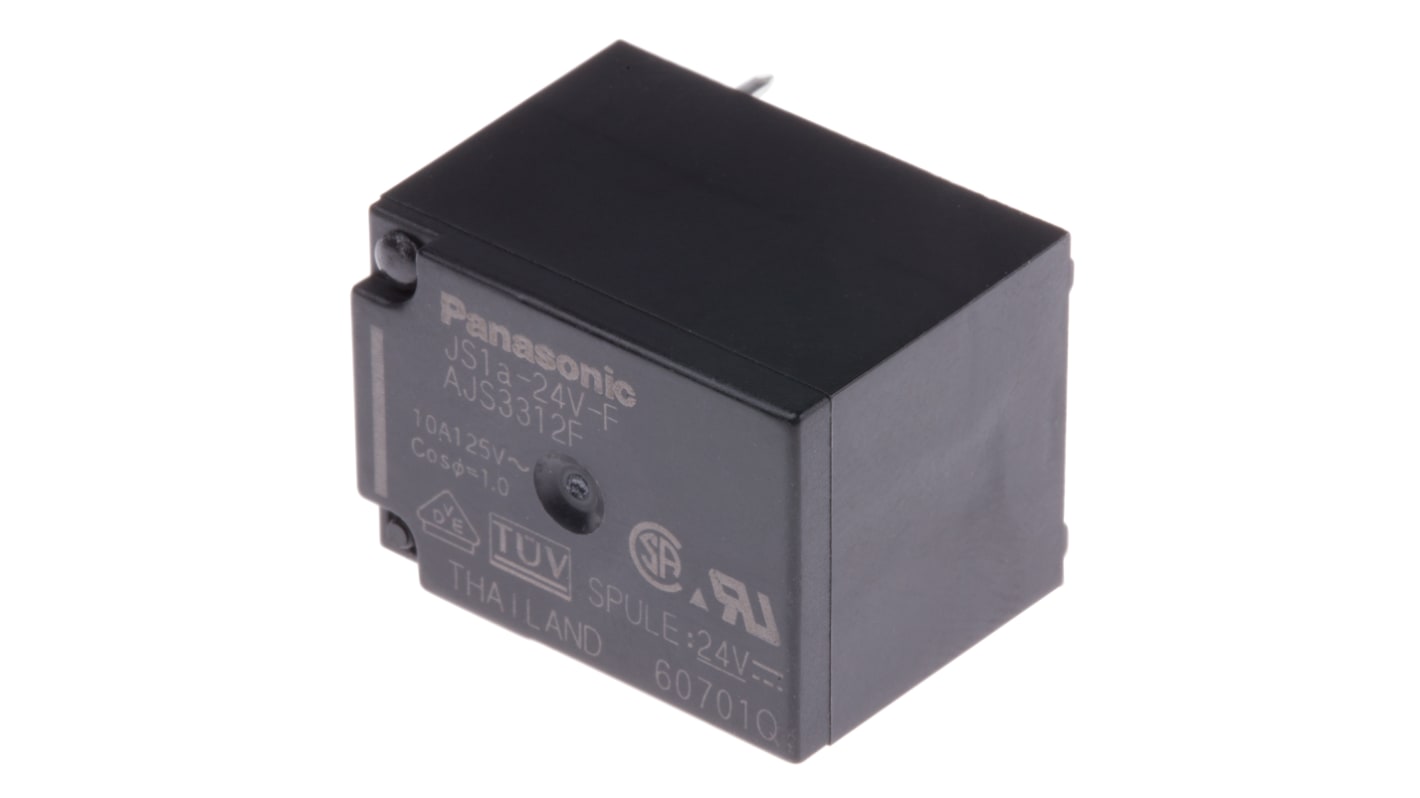 Panasonic PCB Mount Power Relay, 24V dc Coil, 5A Switching Current, SPST