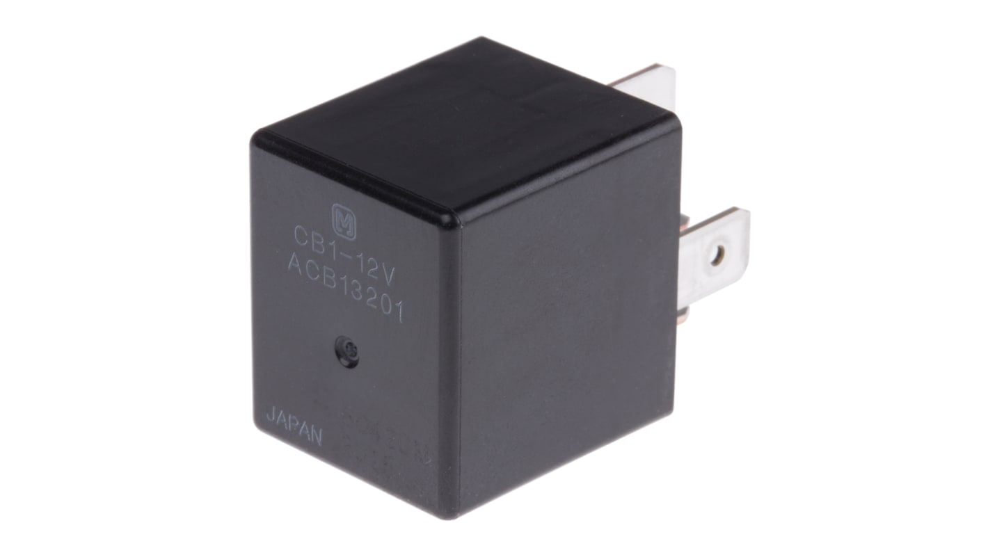 Panasonic Panel Mount Automotive Relay, 12V dc Coil, 40A Switching Current, SPDT