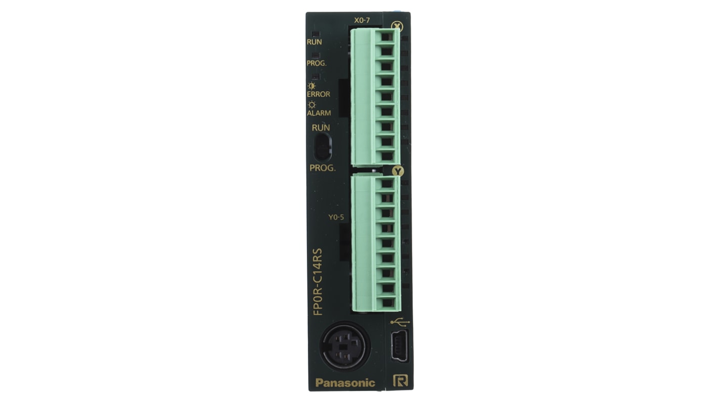 Rs-Online CPU PLC Panasonic Serie AFPOR ingressi: 8 uscite: 6 14 I/O 24 V c.c