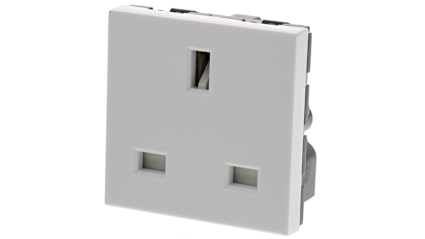 Legrand 英标插座, 1位, 嵌入式安装, 室内使用, 13A, 230 V, 白色, Arteor系列