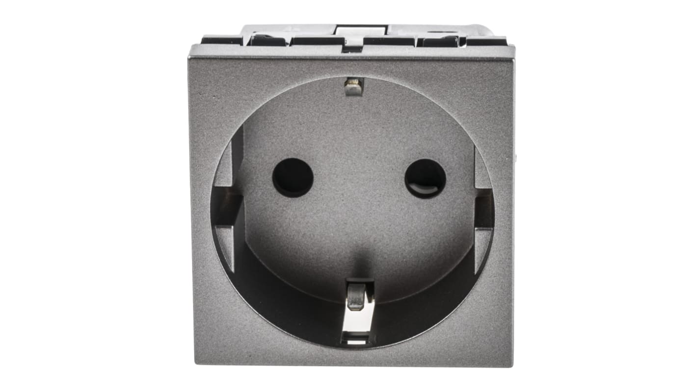 Legrand Arteor 1 Gang Plug Socket, 16A, Type F - German Schuko, Indoor Use