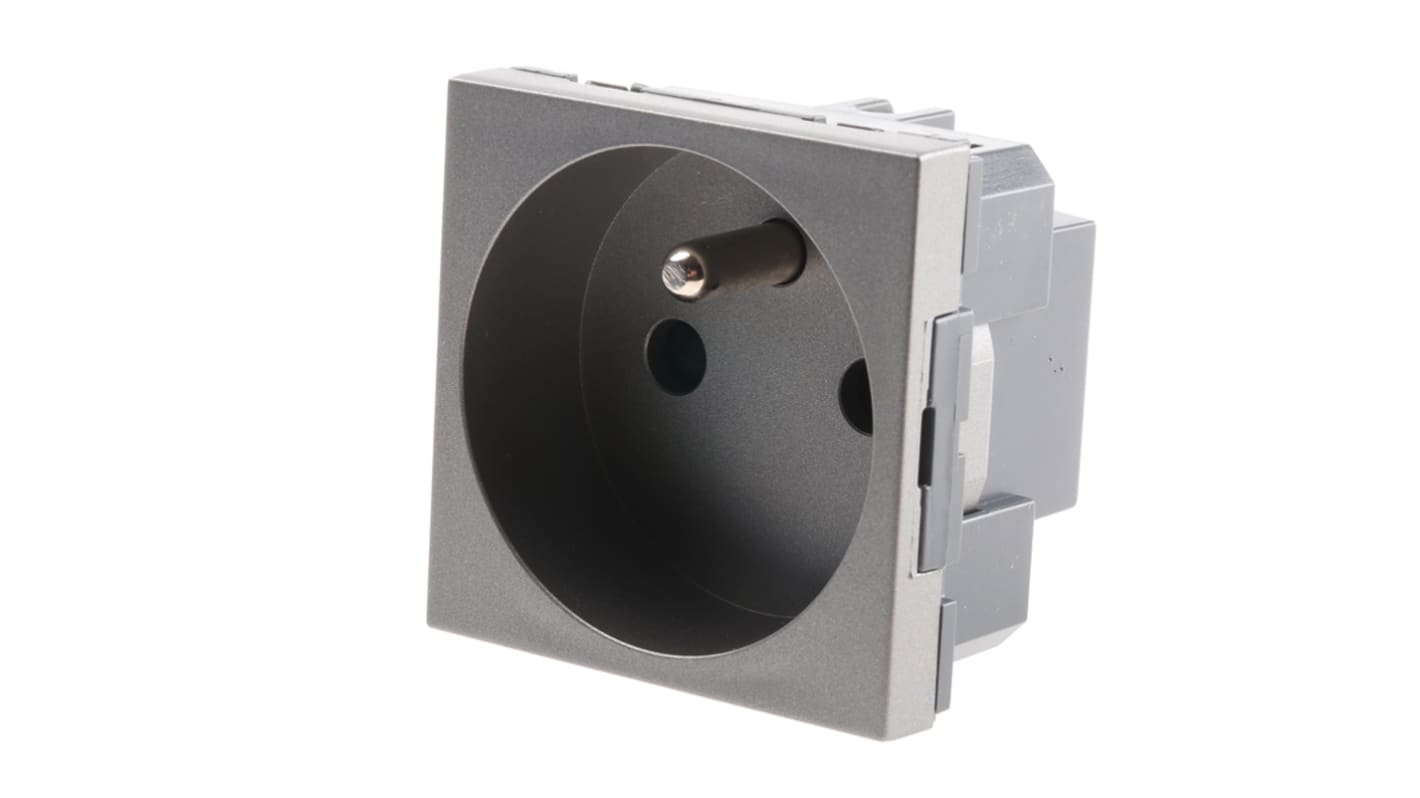 Legrand Arteor 1 Gang Plug Socket, 16A, Type E - French, Indoor Use