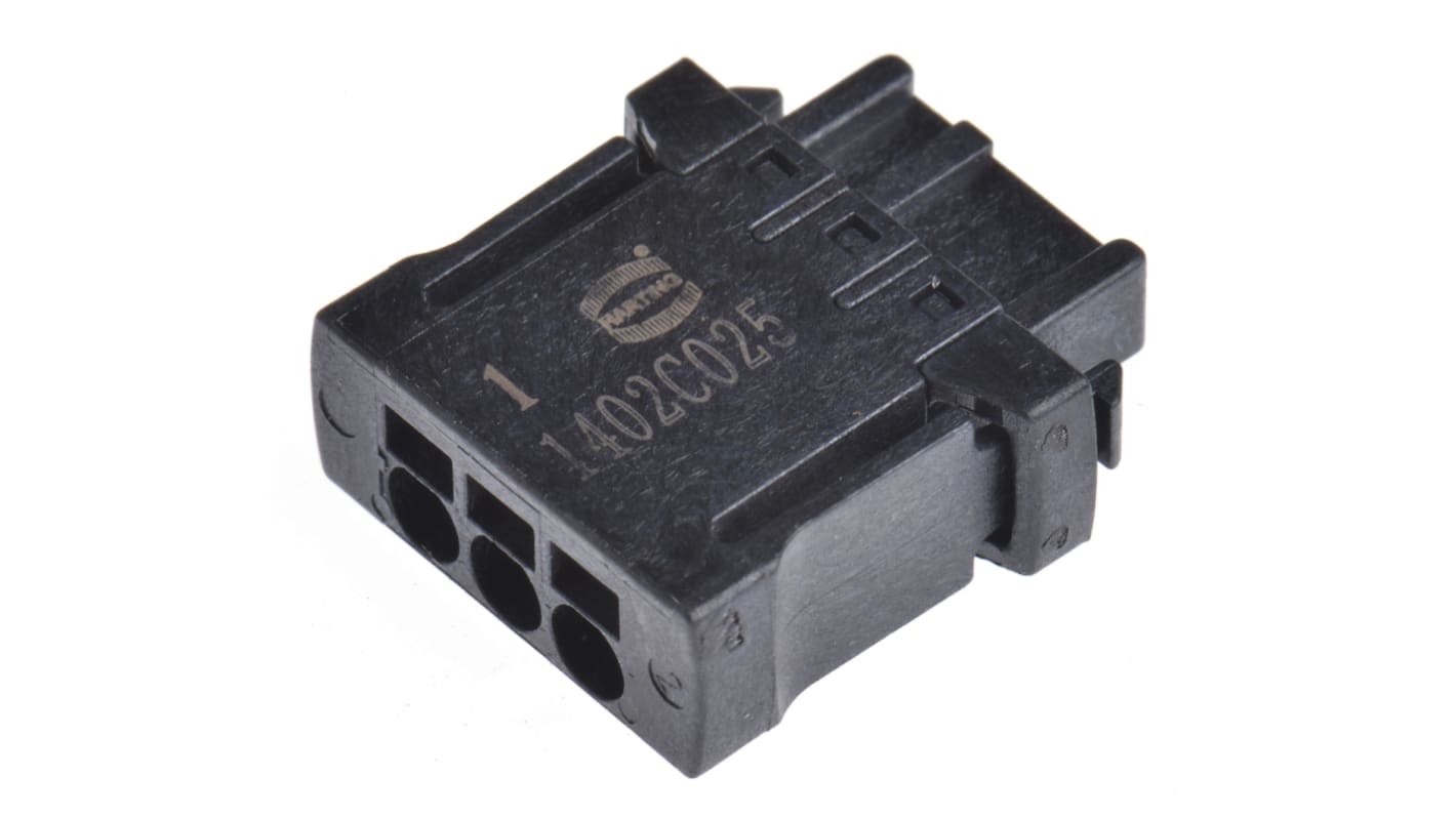 HARTING 2.54mm Pitch 3 Way Vertical Pluggable Terminal Block, Plug, Cable Mount, Screw Termination