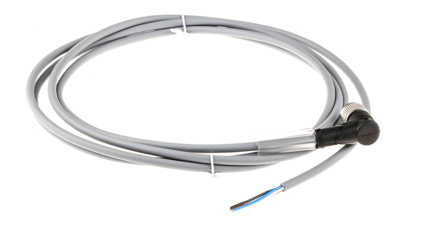 Pepperl + Fuchs Right Angle Female 4 way M12 to Unterminated Sensor Actuator Cable, 2m