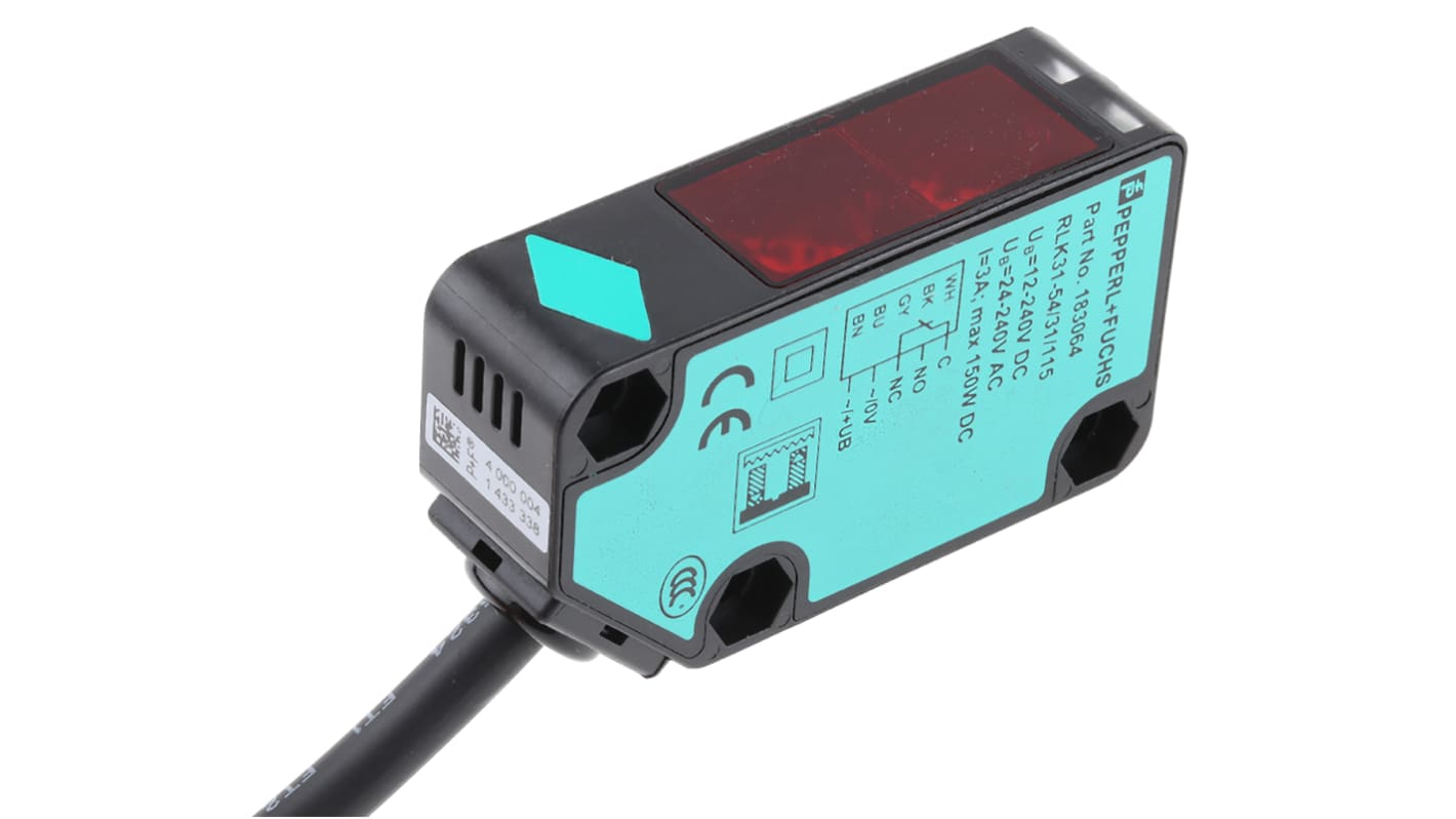 Rs-Online Sensore fotoelettrico Rettangolare Pepperl + Fuchs a retroriflessione rilevamento 9 m uscita PREMERE/TIRARE