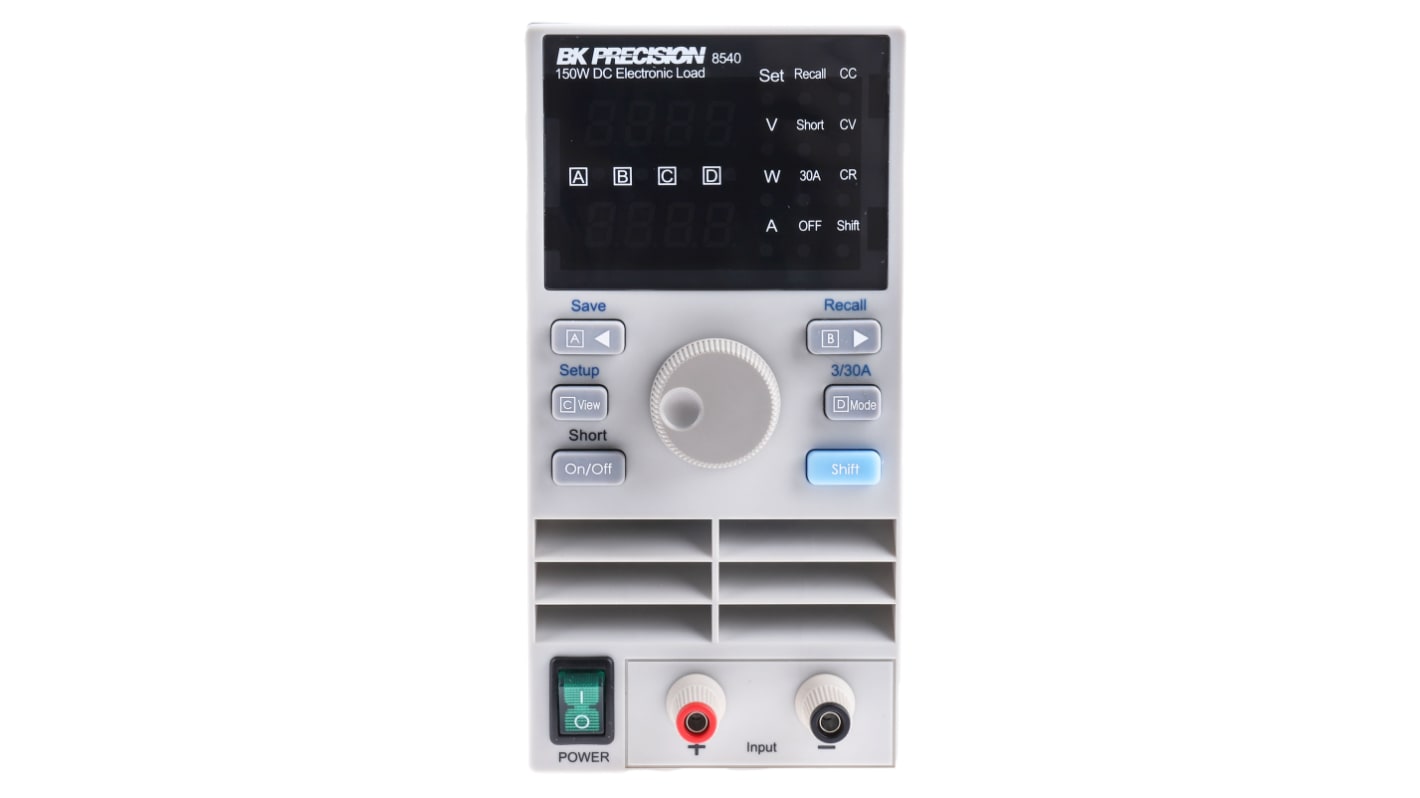 BK Precision 8500 Series Electronic DC Load, 0 → 150 W, 0.1 → 60 V, 0 → 30 A