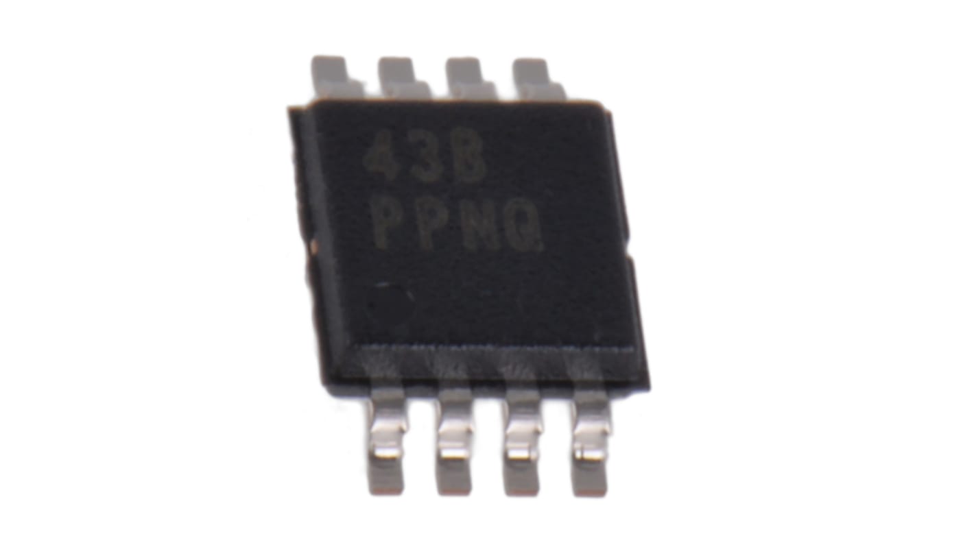 Texas Instruments LDO稳压芯片, 3.3 V输出, 100mA最大输出, 单路输出, MSOP, 8针, 贴片安装, -40 °C→+125 °C, ±2%精度