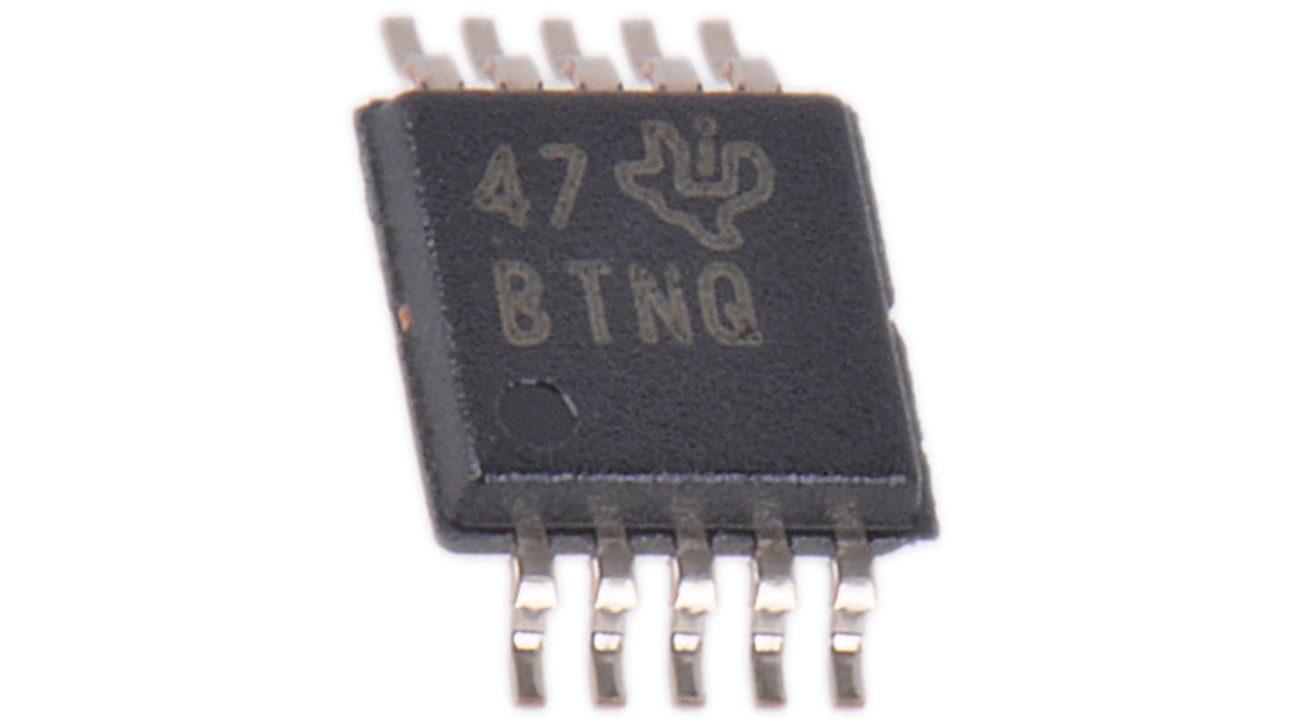 Texas Instruments 12-Bit ADC ADS1018IDGST Quad, 3.3ksps VSSOP, 10-Pin