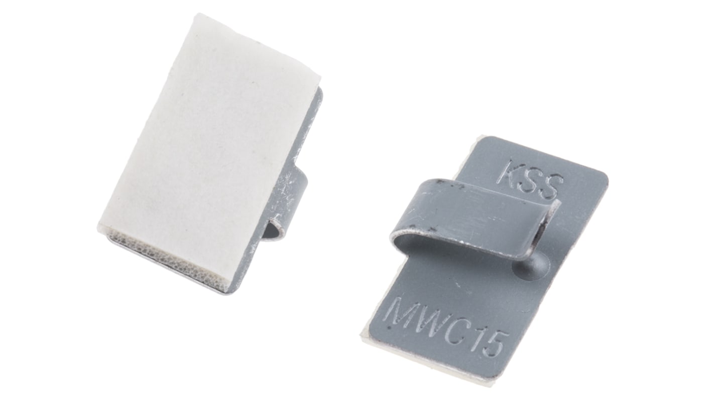 RS PRO White Metal Cable Clip