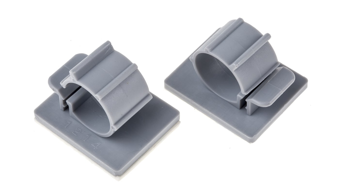 RS PRO Grey Nylon Cable Clamp 14mm Max. Bundle RS